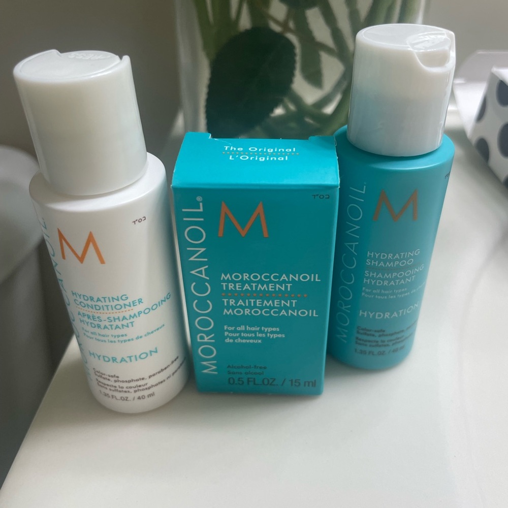 Moroccanoil Hydration Trio Set - Turquoise and White